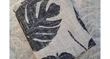 Tela de Juta Estampada - Costela de Adão