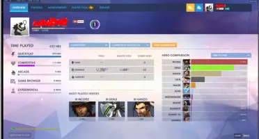 CONTA OVERWATCH 2 GOLD E VÁRIAS SKINS