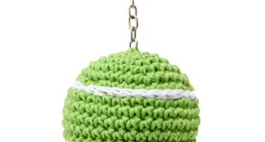 Chaveiro Bola de Tênis Amigurumi