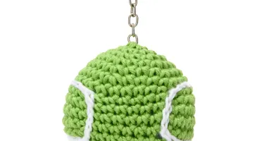 Chaveiro Bola de Tênis Amigurumi