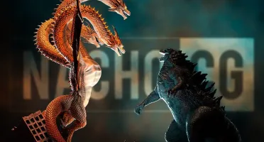 Diorama Godzilla vs Ghidorah stl