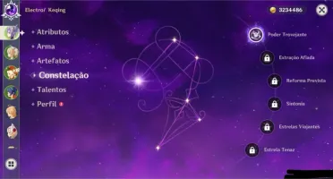 Keqing C1 e klee + lança celestial AR46