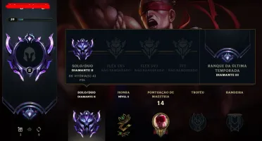 Conta de League of Legends - Smurf - D2/ (d3 s9) ÓTIMO MMR