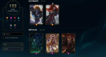 Conta Diamante IV 120 skins(diversas raras).