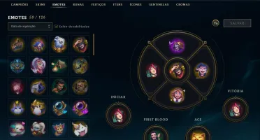 CONTA LOL 308 SKIN(3 ULTIMATE, 3 MISTICA) ALL CHAMP E RUNAS