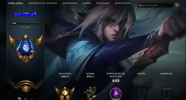CONTA LOL 308 SKIN(3 ULTIMATE, 3 MISTICA) ALL CHAMP E RUNAS