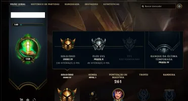 Conta ouro 4 com 91 champs e 83 skins ( 2 Prestigios )