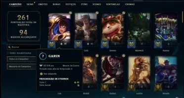 Conta ouro 4 com 91 champs e 83 skins ( 2 Prestigios )