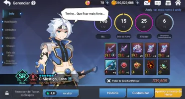 Grand chase mobile conta