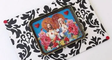 Quadro Latinha -Sagrados Corações