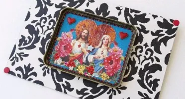 Quadro Latinha -Sagrados Corações