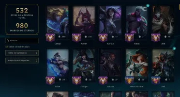 Conta Lol Diamante Iv Mono ADC Todos Os Campeões 127 Skins