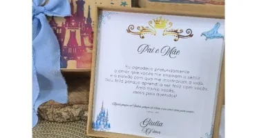 Caixa MDF Personalizada para Padrinhos