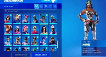 CONTA FORTNITE RARA COM CAVALEIRO NEGRO, IKONIK, MINTY, ETC.
