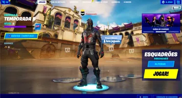 CONTA FORTNITE RARA COM CAVALEIRO NEGRO, IKONIK, MINTY, ETC.