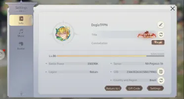 Conta Saint Seiya Ex Top 2 - Server Na-Pegasus-16