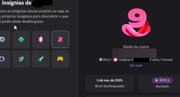 conta discord de 2016 com badges raras