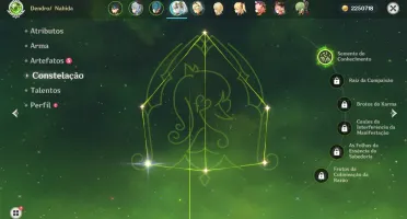Genshin impact Conta com Nahida c1 + 3 5 estrelas Ar41