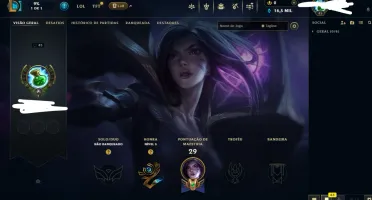 Conta mestre lol 62% de winrate email não confirmado