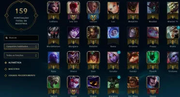 Conta no lol Platina V