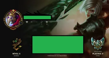 Conta no lol Platina V