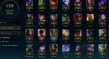 Conta no lol Platina V