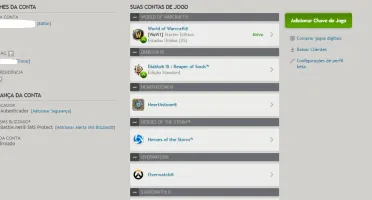 Conta Blizzard com Overwatch Origins e Diablo 3  RS