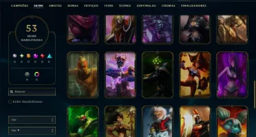 Platina 4 com 65 Champs e 53 Skins ( MAIN JG )