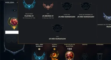 Platina 4 com 65 Champs e 53 Skins ( MAIN JG )