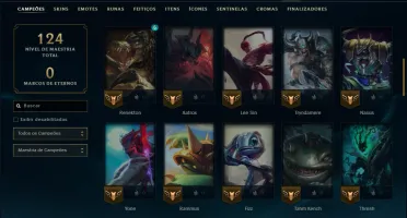 Platina 4 com 65 Champs e 53 Skins ( MAIN JG )