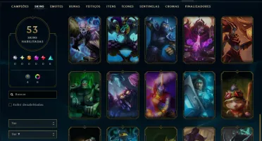 Platina 4 com 65 Champs e 53 Skins ( MAIN JG )