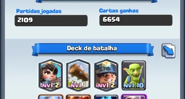 2 Contas Lendárias Clash Royale NV10 + NV9 + Arena 10