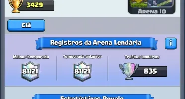 2 Contas Lendárias Clash Royale NV10 + NV9 + Arena 10