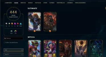 Conta Com 444 Skins, Único Dono!