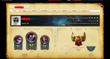 Conta Gold 5 - 104 Campeões 50 Skins