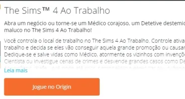 Conta no Origin com The sims 4 + 2 expanções