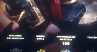 Conta LvL 45 Unranked no pique pra subir de elo