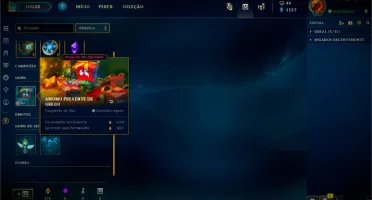 Ouro com vários champs e skins