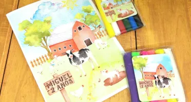 Kit Colorir e Modelar Fazendinha com Revista G