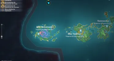 AR 55 com zhongli, ganyu, kazuha, venti e mais!