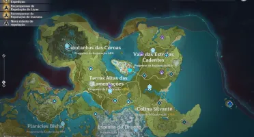AR 55 com zhongli, ganyu, kazuha, venti e mais!