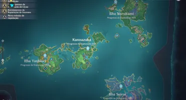AR 55 com zhongli, ganyu, kazuha, venti e mais!