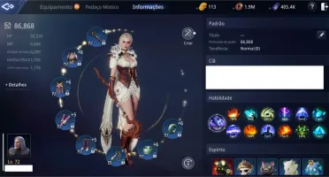 MIR4 Conta Server NA LVL 72 86k Power