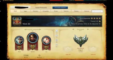 CONTA LOL PRATA V, 40 CAMPEÃO, 6 SKINS