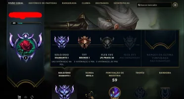 CONTA LOL DIAMANTE 1 MMR ALTO • MUITO BARATA •