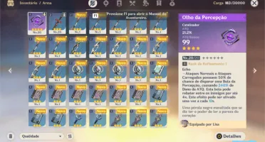 GENSHIN IMPACT - KEQING + ARMA 4 ESTRELAS