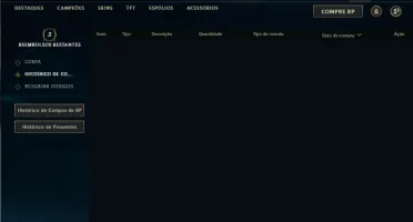 Unranked com 27 Champs e 3 Skins + 2 Fragmentos