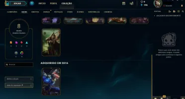 conta lol elo prata 4