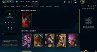 conta lol elo prata 4