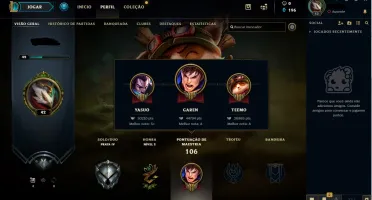conta lol elo prata 4